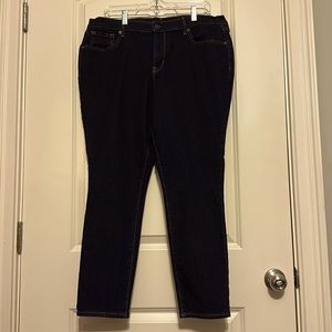 Old Navy 16 short dark denim skinny jeans
